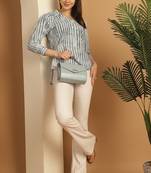 women's pure cotton tie-die printed short top