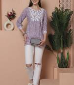 women's pure cotton foil printed tunic