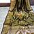 Mehendi manipuri pure silk saree with blouse piece