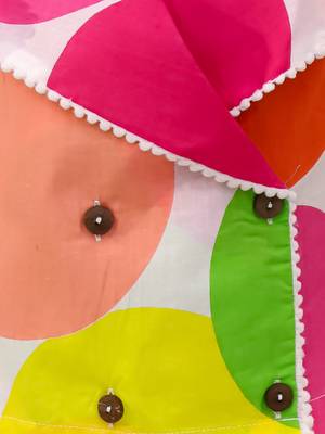 Multicolor printed cotton top and shorts for girls 4