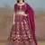 Delightful Pink Sequins, Zari, Dori and Multi Color Thread Embroidered georgette wedding designer indian lehenga choli