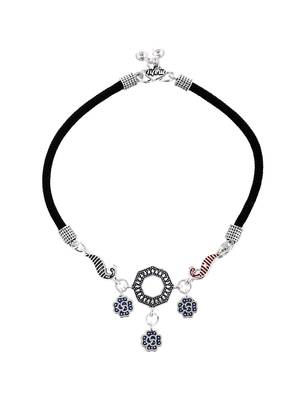 Set of 2 silver-plated anklets 3