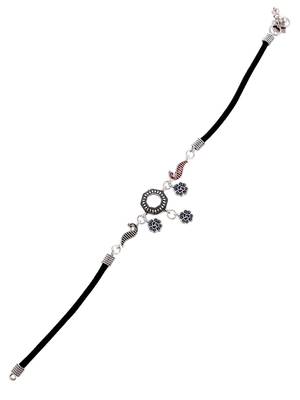 Set of 2 silver-plated anklets 4