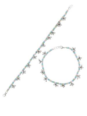 Gold-plated pearls anklet 3