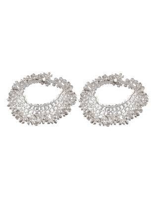 Set of 2 silver-plated ghungroo anklets 3