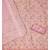 Pink floral embroidered organza salwar suit material with designer neckline