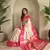 Off white dual tone silk sarees with zari weaves contrast pallu & designer border