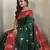 Green dual tone silk sarees with zari weaves contrast pallu & designer border