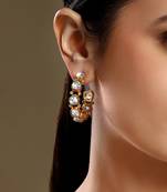 Gold plated earrings for women