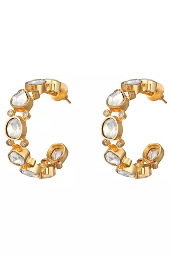 Gold plated earrings for women