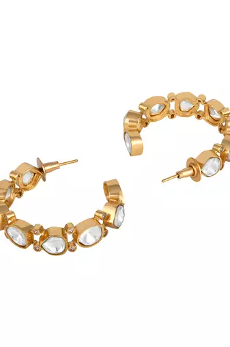 Gold plated earrings for women