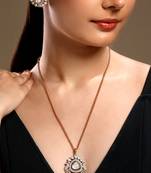 gold plated kundan necklace set