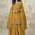 Yellow simar silk embroidered palazzo suit
