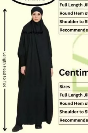 Premium Irani or Iraqi Chadar or Abaya Nida Plain Black Embroidery Sleeves