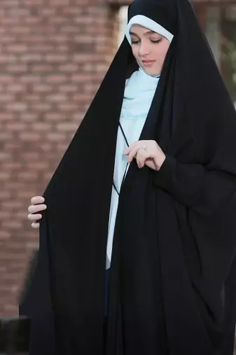 Premium Irani or Iraqi Chadar or Abaya Nida Plain Black basic Sleeves