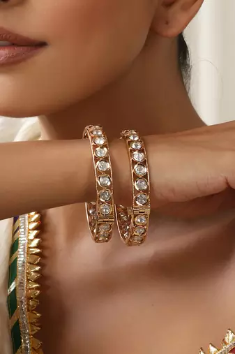 gold plated bangles for women