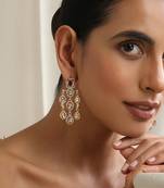 gold plated dangler earrings