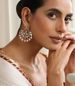 gold plated dangler earrings