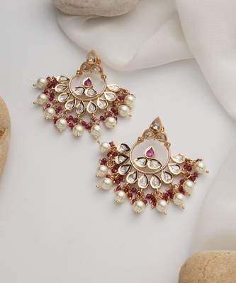 gold plated dangler earrings 2