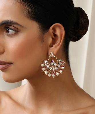 gold plated dangler earrings 3