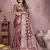 Brown soft organza banarasi Art silk blend saree with zari weaving work