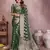 Dark green soft organza banarasi Art silk blend saree with zari weaving work