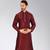 Maroon Dupion Art Silk Kurta
