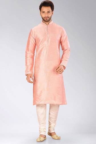 Pink Dupion Art Silk Kurta