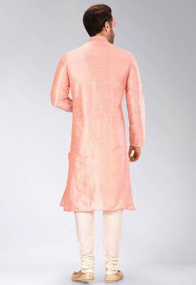 Pink Dupion Art Silk Kurta 2