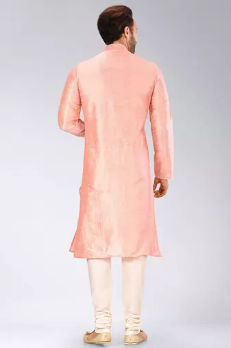 Pink Dupion Art Silk Kurta