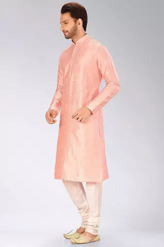 Pink Dupion Art Silk Kurta