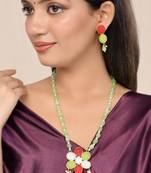 Gold-plated beaded jewellery set