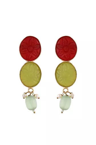 Gold-plated beaded jewellery set
