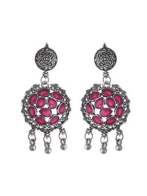Silver-plated cubic zirconia-studded jewellery set 4
