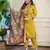 Mustard color beautiful and formal wear kurta set for trendy girls