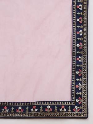 Blue and Pink Embroidered Lehenga Choli for Women 6