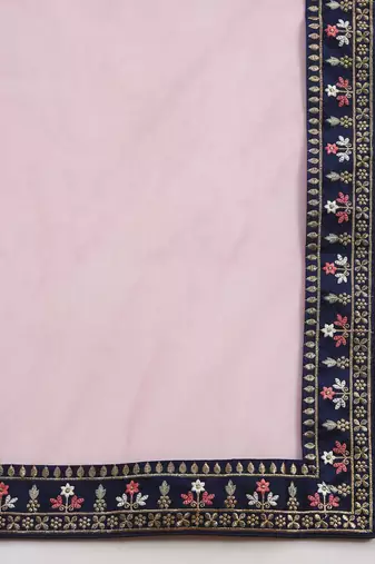 Blue and Pink Embroidered Lehenga Choli for Women
