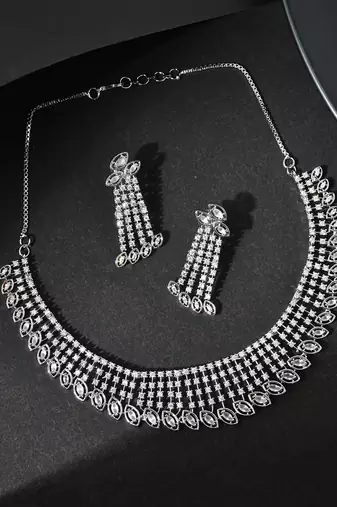 American diamond jewellery set for women