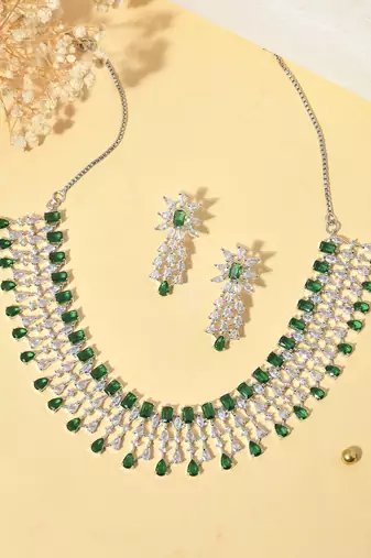 American diamond jewellery set for women