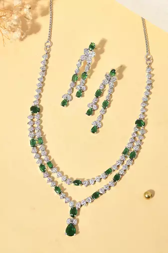 American diamond jewellery set for women