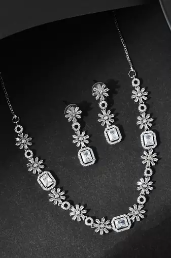 American diamond jewellery set for women