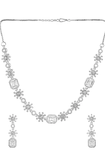 American diamond jewellery set for women