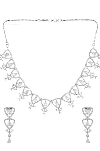 American diamond jewellery set for women
