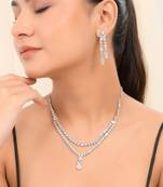 American diamond jewellery set for women