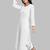 Hand embroidered white georgette lucknowi chikankari straight kurta