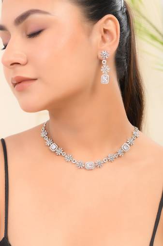 American diamond jewellery set for women