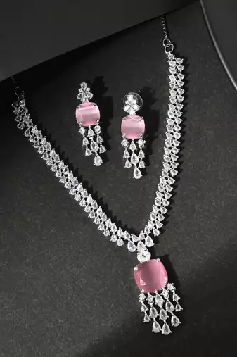 American diamond jewellery set for women