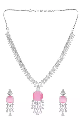 American diamond jewellery set for women