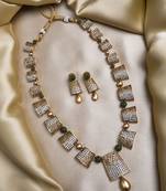 Gold plated green ad haram set