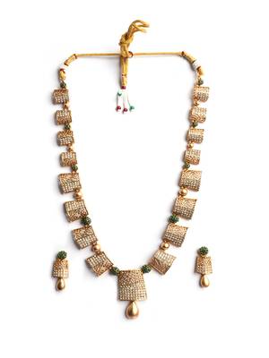 Gold plated green ad haram set 3